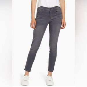 Wit and Wisdom Grey Ankle Cropped Jeans.  Size 10.